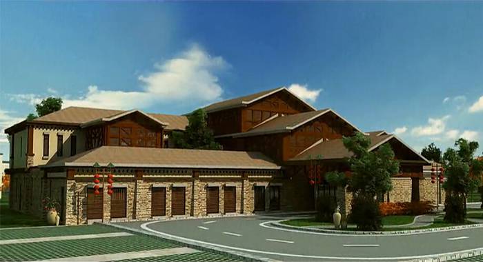 巴月荘建筑漫游動(dòng)畫