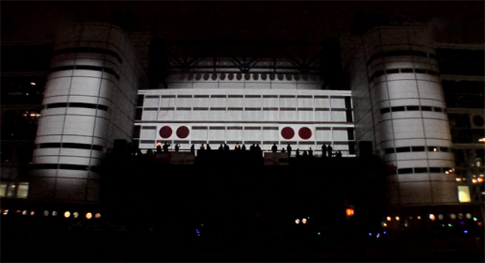圖1：大型3D建筑立體投影展示